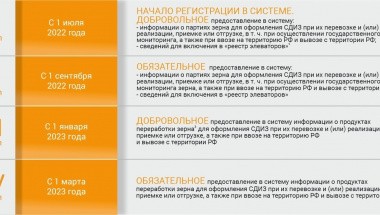 Сроки запуска системы ФГИС «Зерно»
